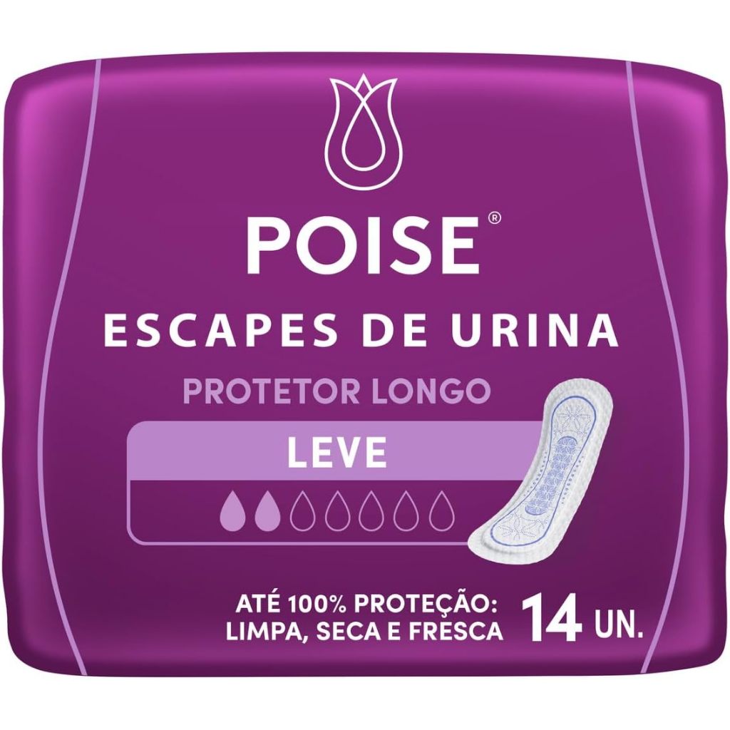 Absorvente Para Escapes De Urina Poise Sem Aba 14 