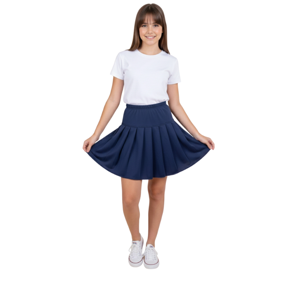 Short Saia Uniforme Escolar Infantil Juvenil Roupa