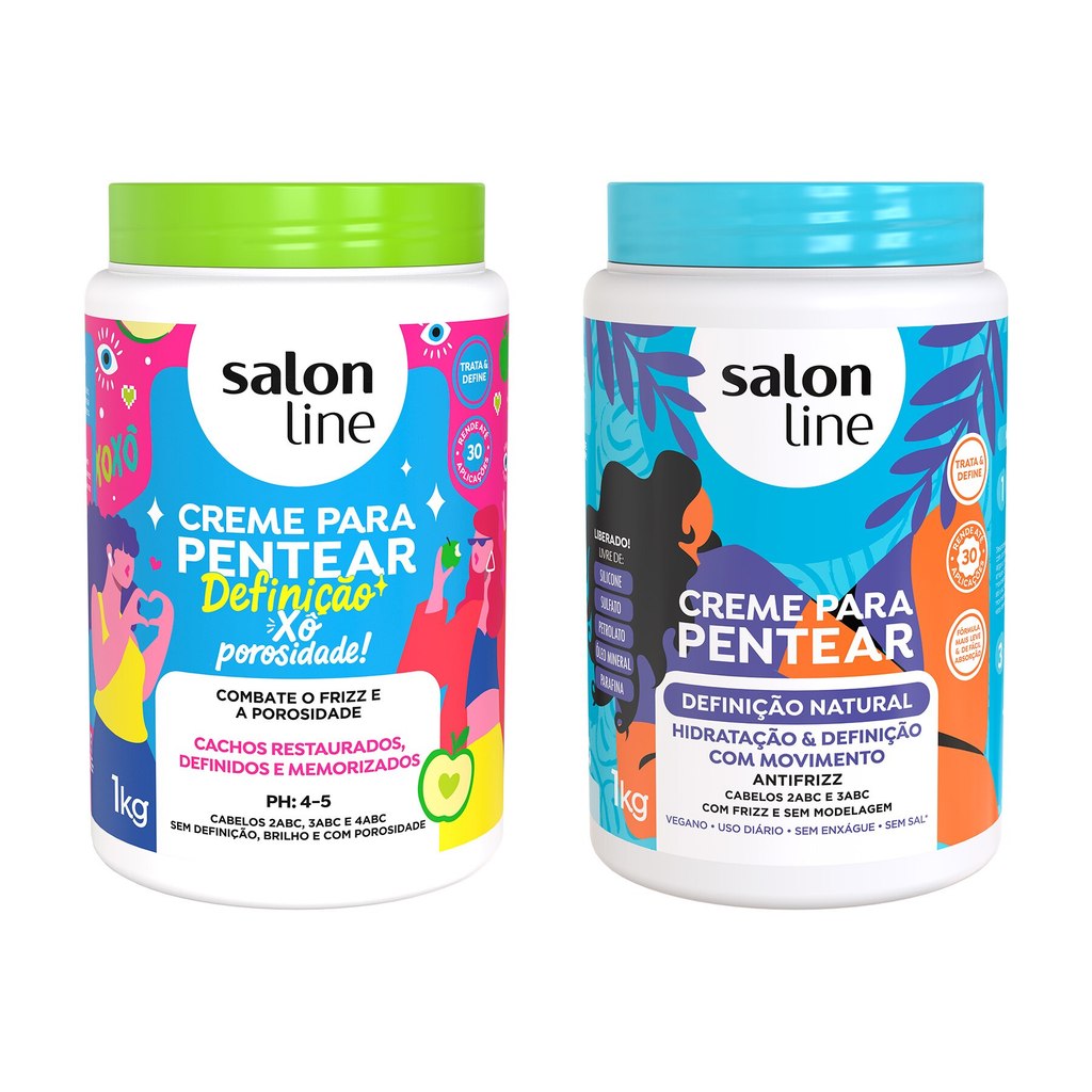 Kit Duplinha com 2 Cremes para Pentear Xô Porosid