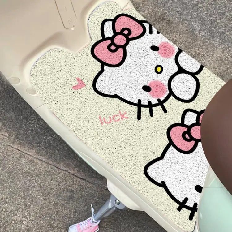 Tapete de Carro Elétrico Estilo Cartoon Hello Kit