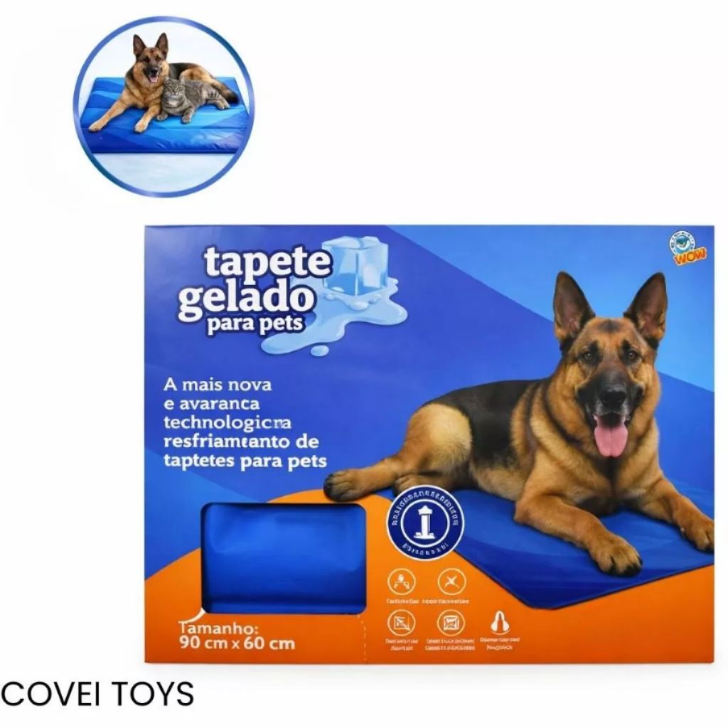 Tapete Gelado Refrescante Térmico 90x60cm Para C�