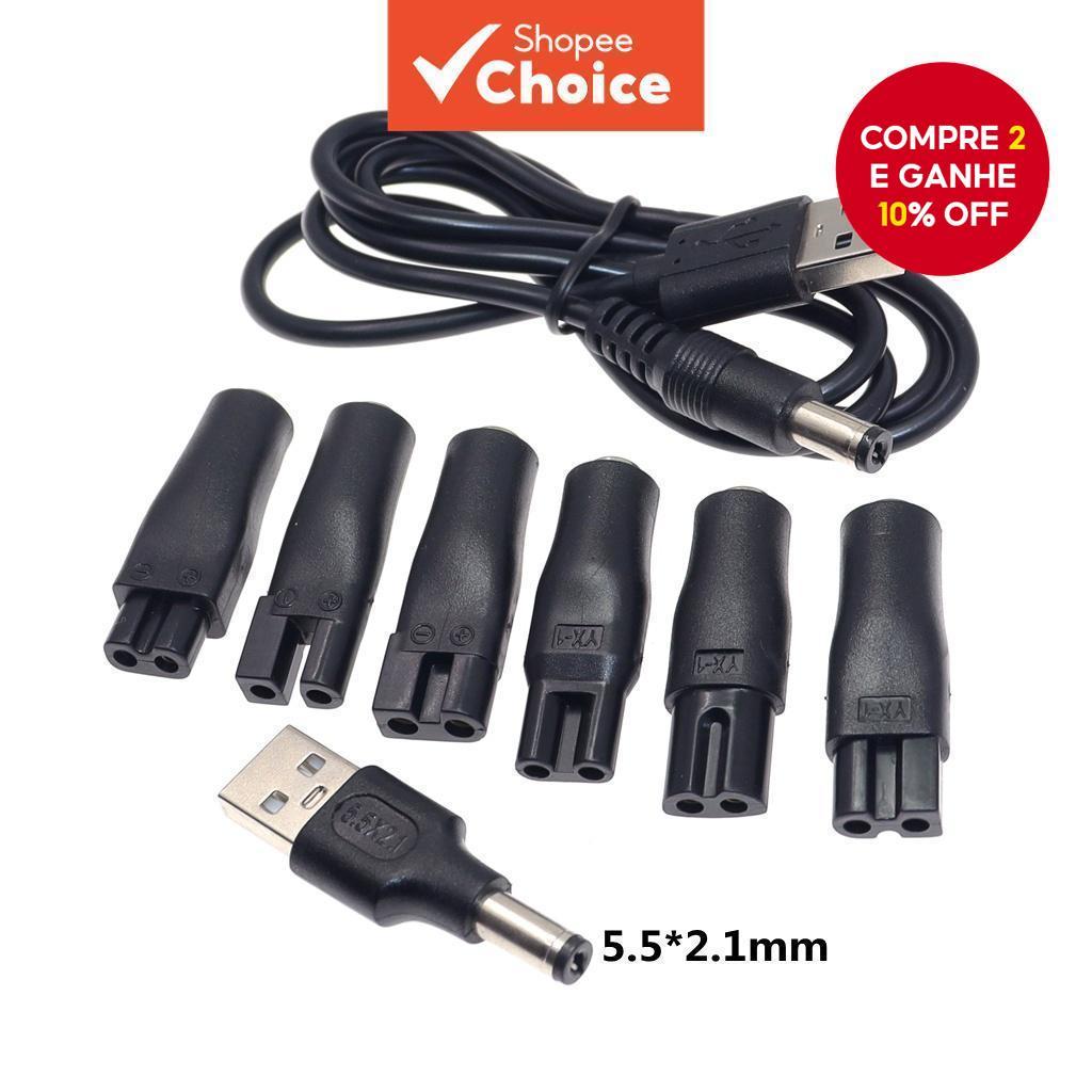 8 PCS Cabo de Energia 5V Carregador de Substituiç