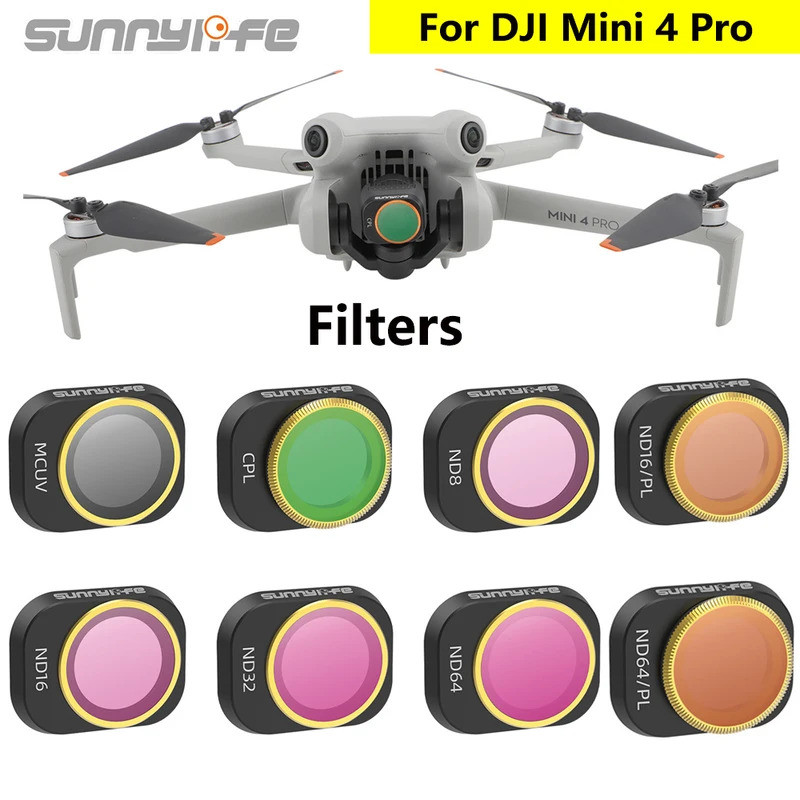 Filtros de Lente Sunnylife para DJI Mini 4 Pro MCU