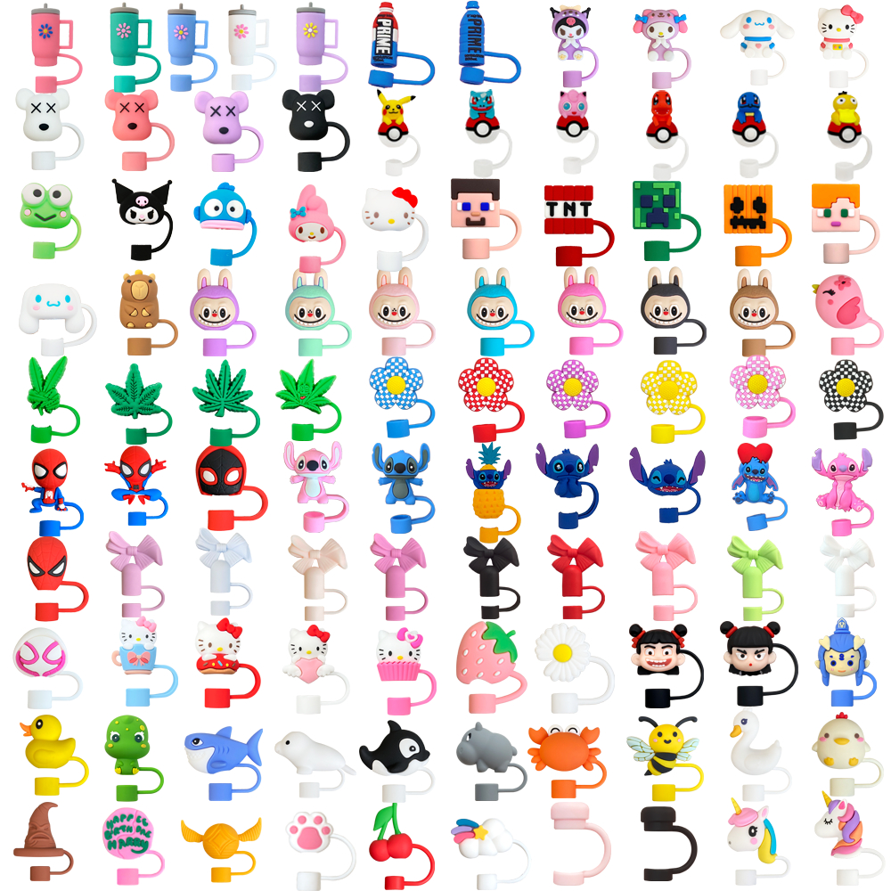 1 Peça Tampa De Palha Da Série De Desenhos Anima