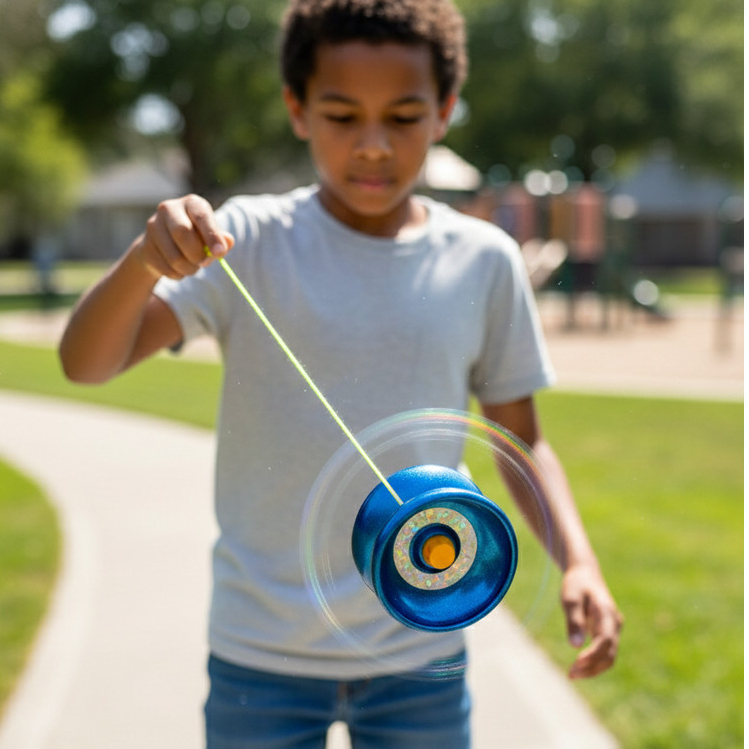 Ioiô Semi Profissional de metal e com Brilho Refl