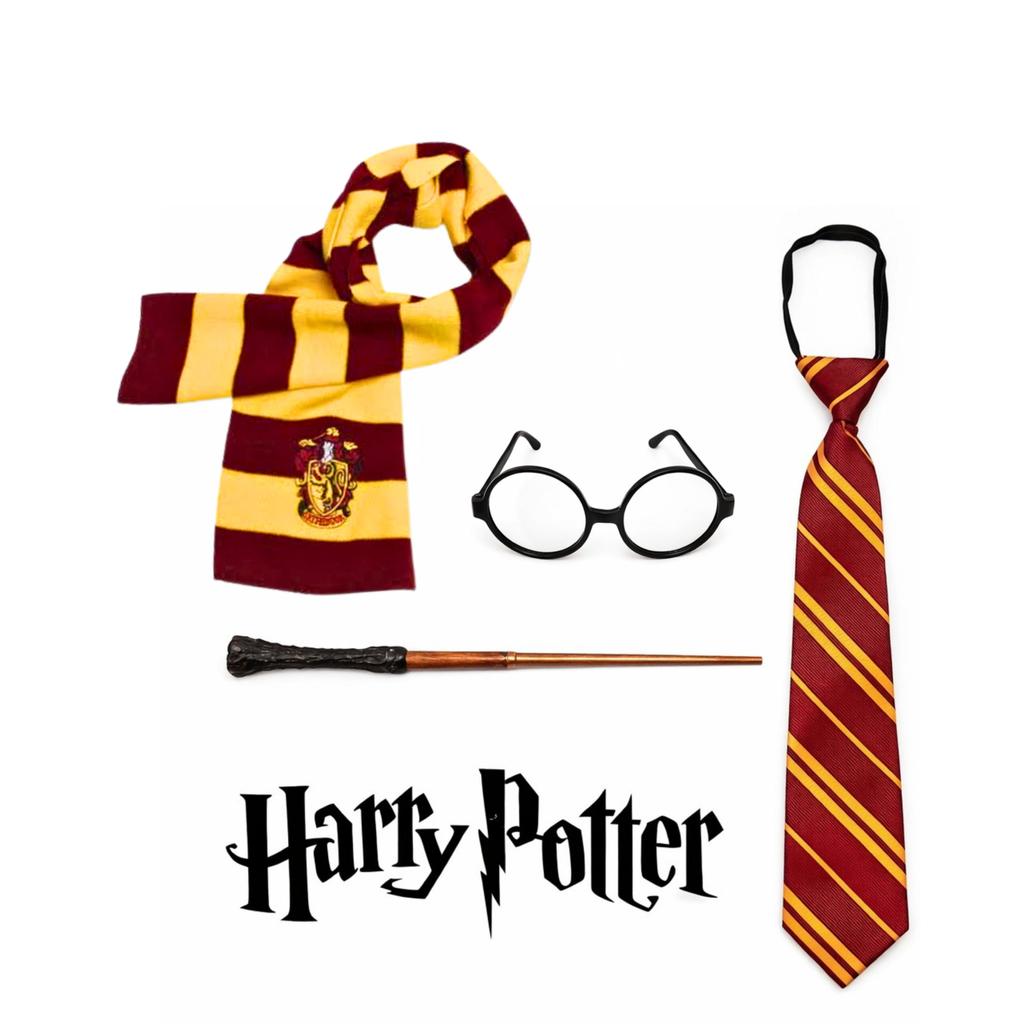 Kit Harry Potter 4 Peças Crianças Adultos –