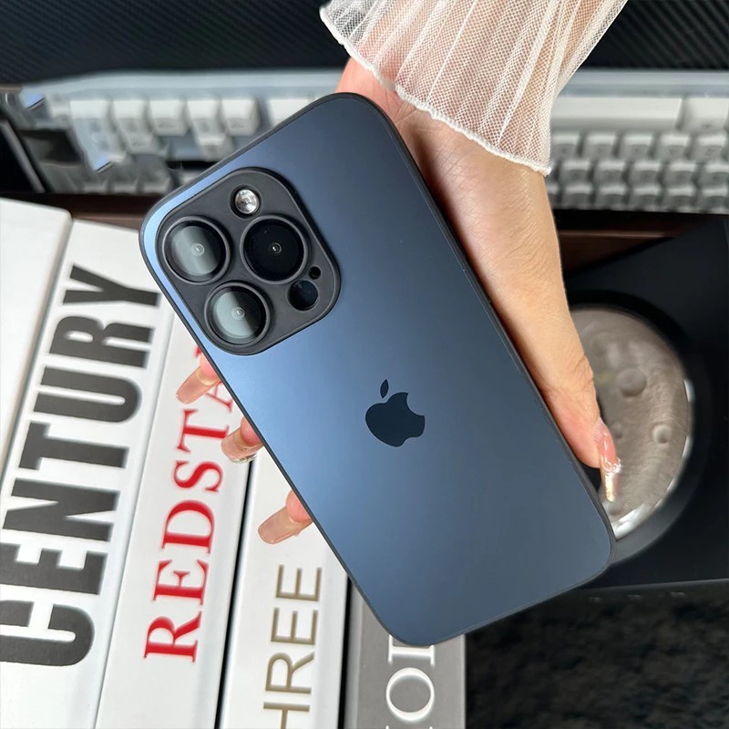 Capa Capinha Case De Vidro Fosco premium para IPHO