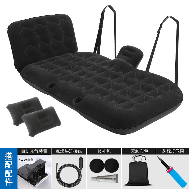 Cama inflável para carro, assento traseiro, almof