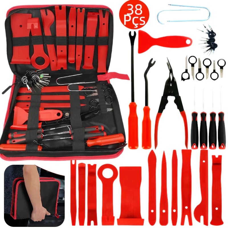 38 Peças Jogo Espátulas Nylon Alicates Saca Gram