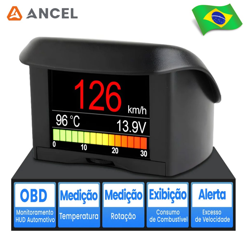 Ancel A202 Automotivo Digital Head-Up Display OBD2