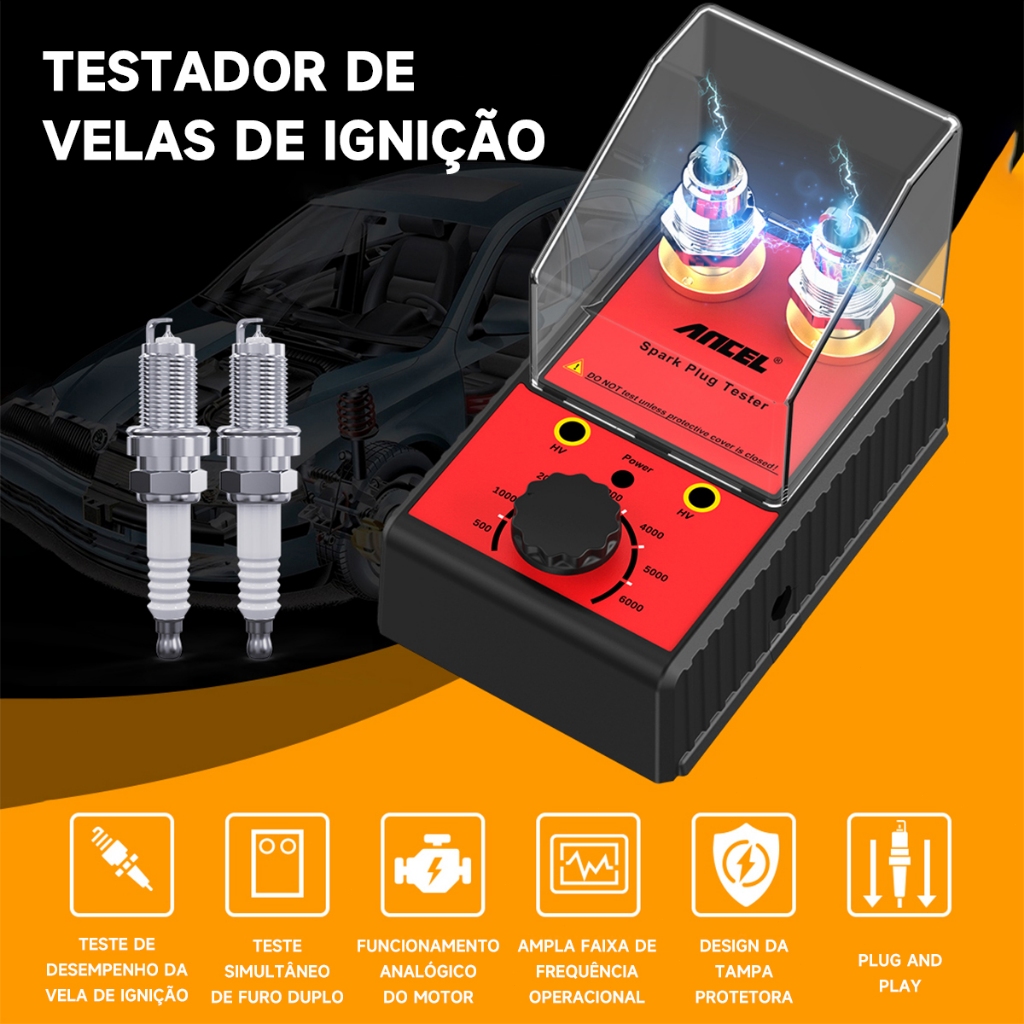 ANCEL SP02 220V/110V Testador De Vela De Ignição