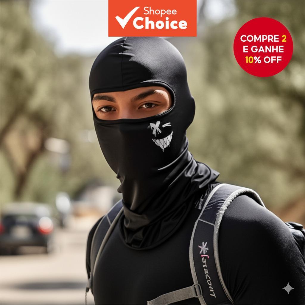 Balaclava máscara facial completa com design esti