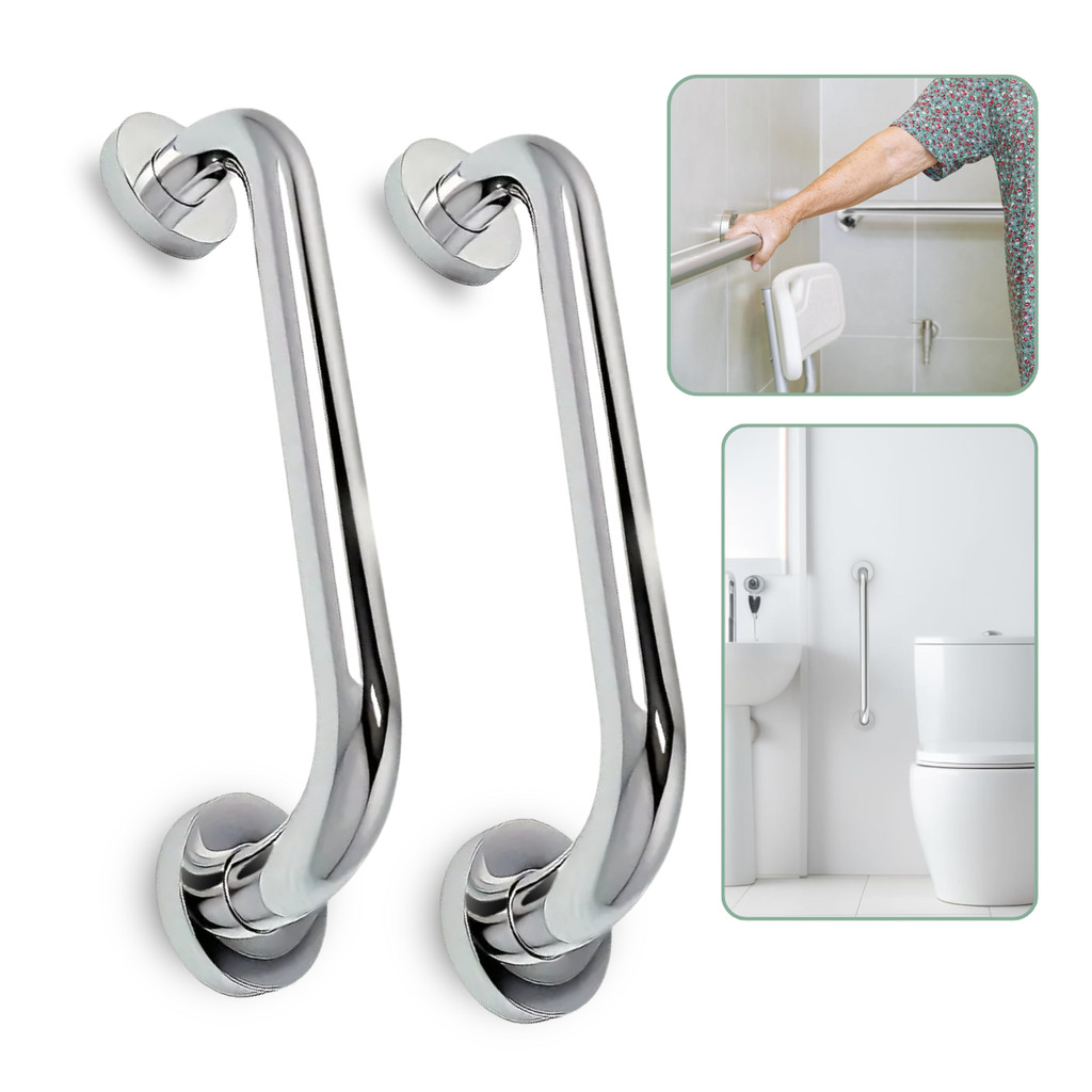 Barra De Apoio Acessibilidade Kit 2un Suporte Para