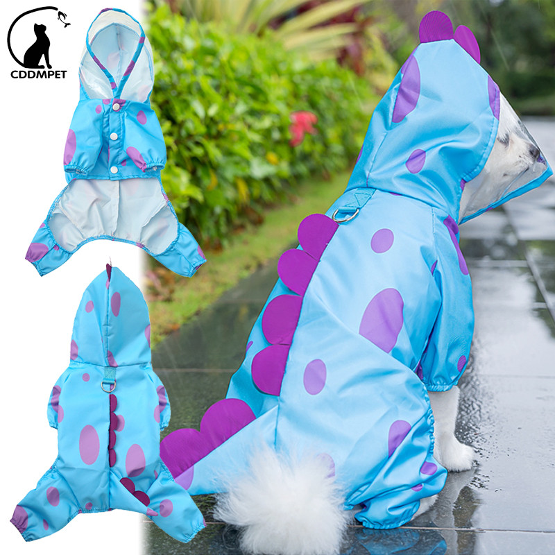 Macacão Impermeável Para Cachorro Com Capa De Ch