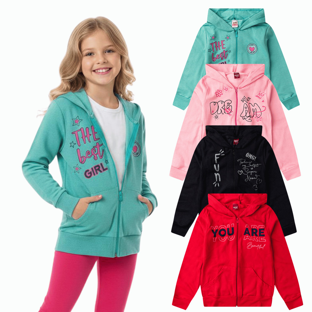 Kit 1 | 2 | 3 Jaquetas Premium Infantil e Juvenil 