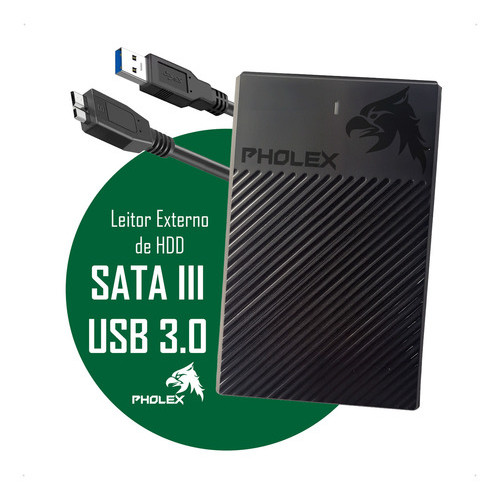 Case Para Hd Notebook Sata Ssd 2.5 Usb 3.0 Pc Tv X