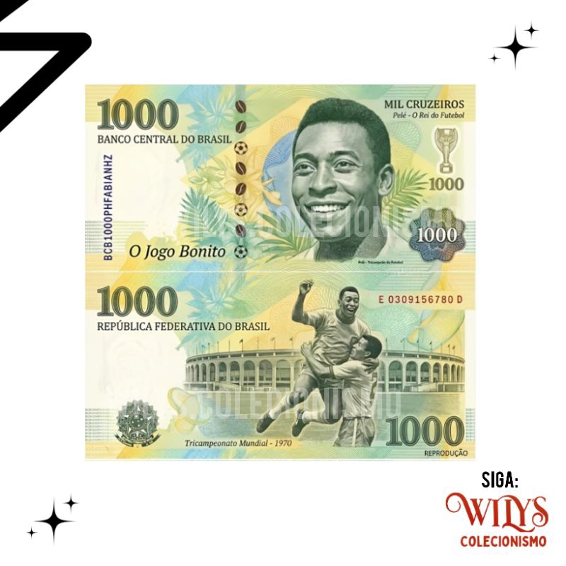 Cédula Fantasia – 1.000 – Pelé
