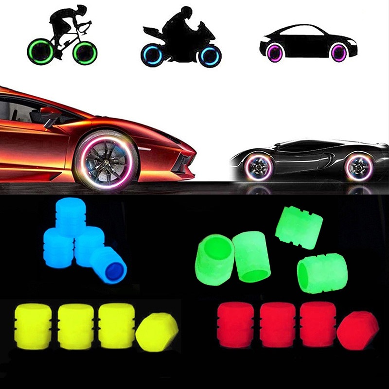 Kit 4/8 Bico Para Pneu de Carro Moto Bicicleta-Flu