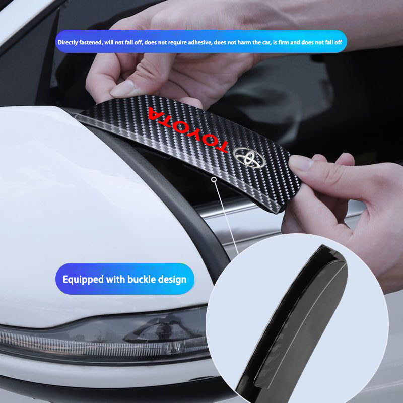 2pcs Capa de Chuva para Espelho Retrovisor de Fibr