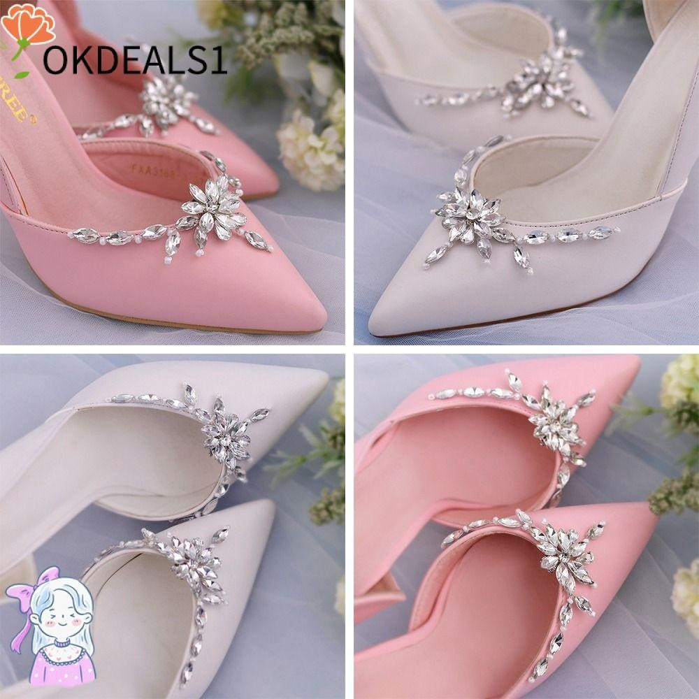 OKDEALS 1 Par De Sapatos De Noiva Decorações Fem