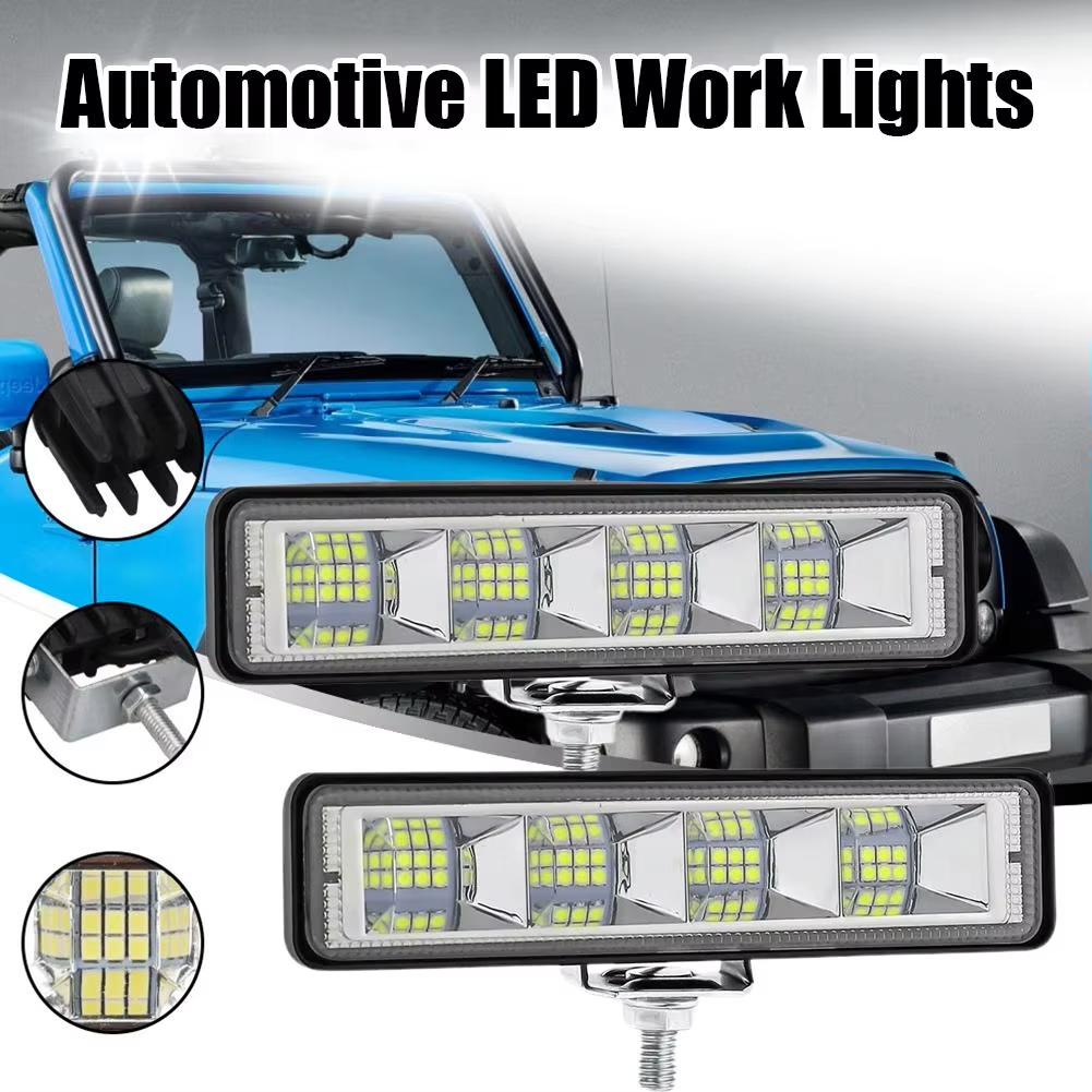 Par Farol Auxiliar Barra Universal 24 LED 72w A Pr