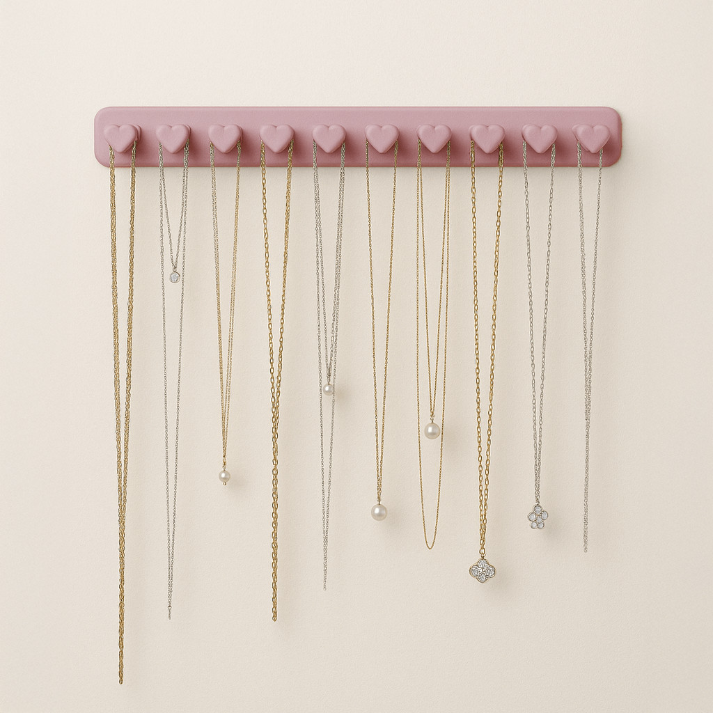 Organizador de Joias Gancho Coração Porta Bijute