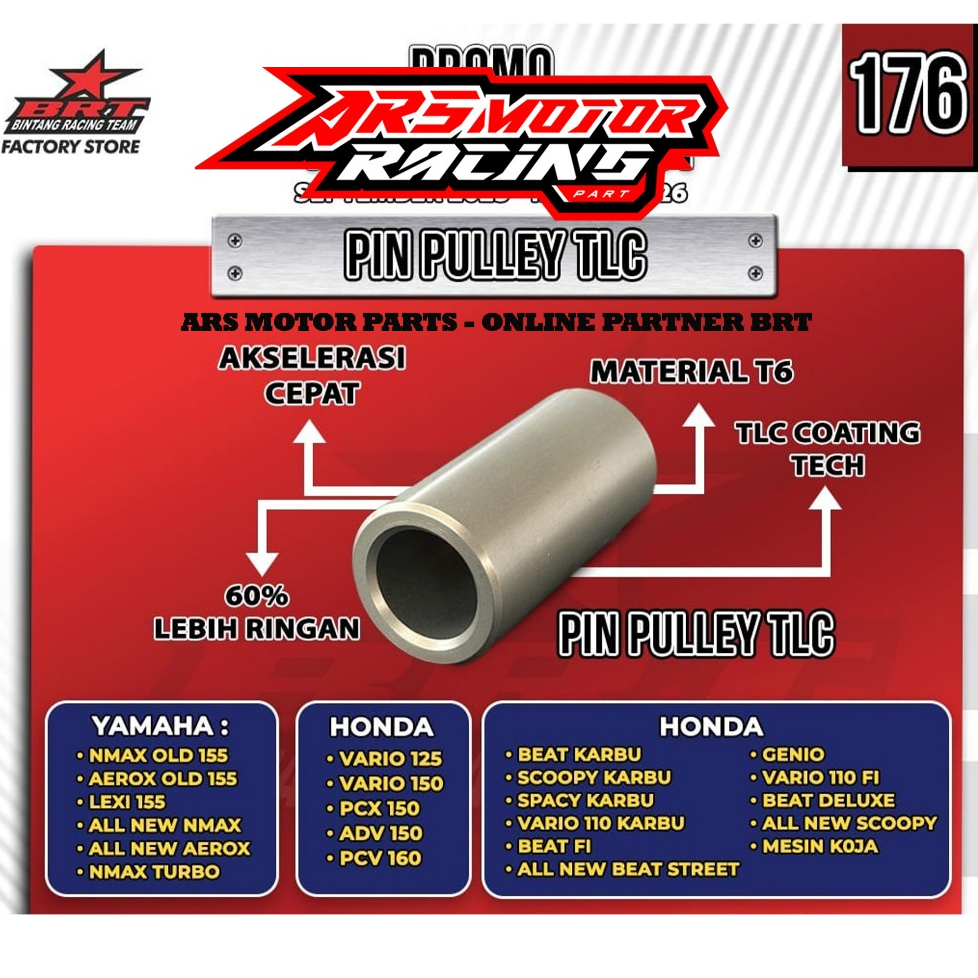 Bucha De Polia BRT TLC T6 NMAX AEROX LEXI VARIO PC