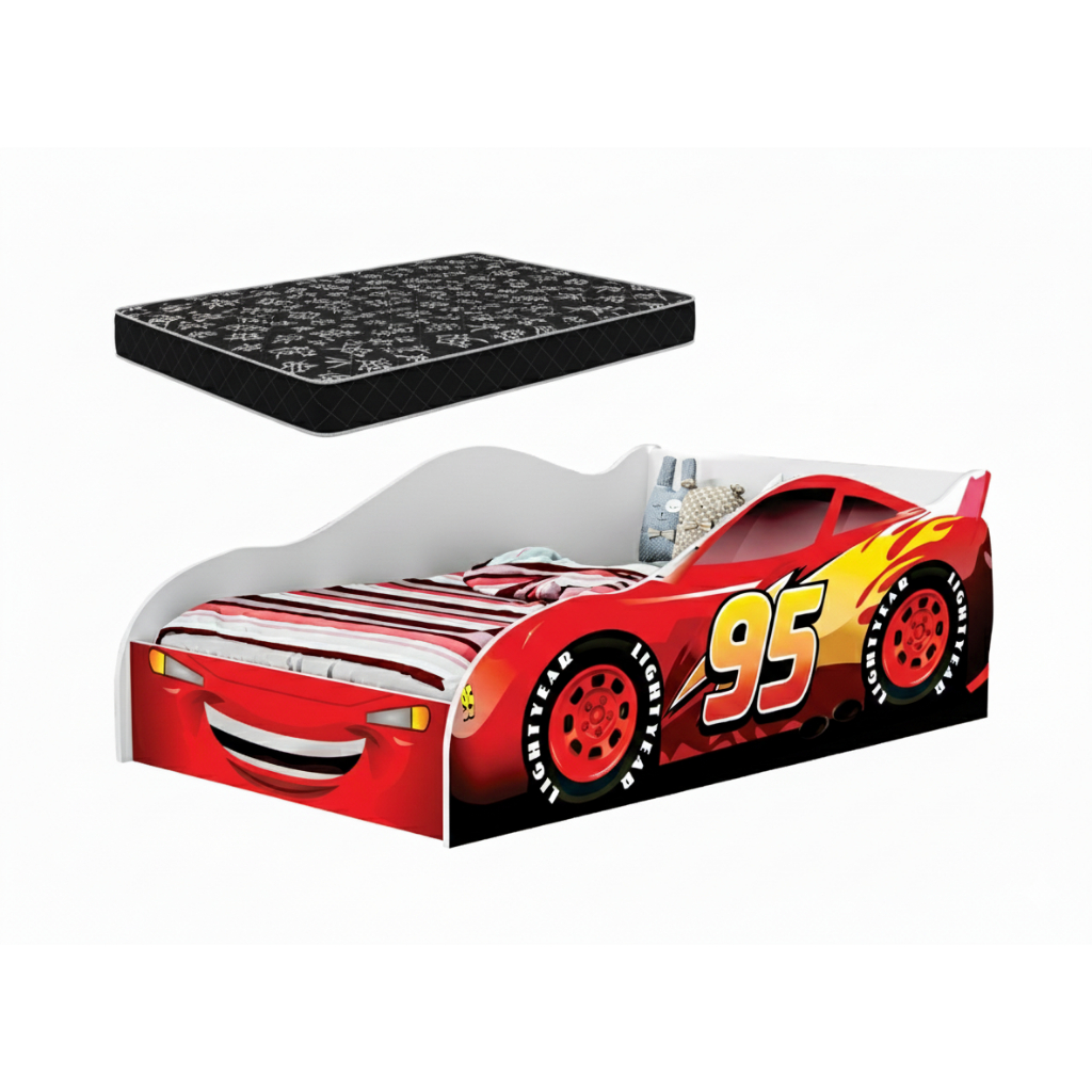 Cama Carro Solteiro Montessoriana Infantil Meninos