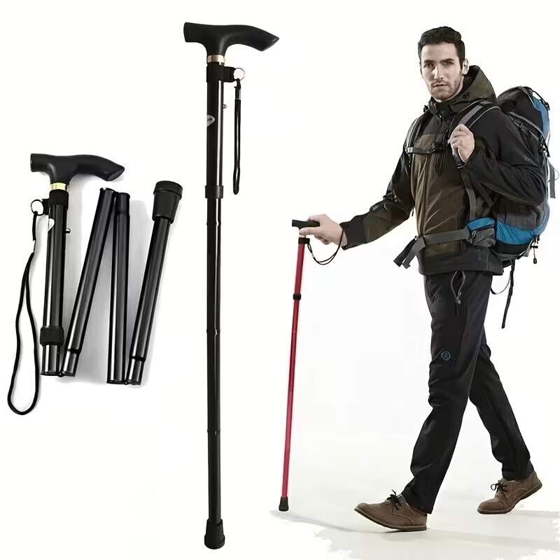 Bastão de Trekking Ao Ar Livre Alumínio Telesc