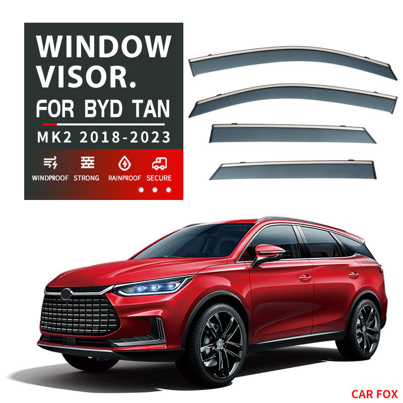 Adequado para byd tan ev janela à prova de chuva 