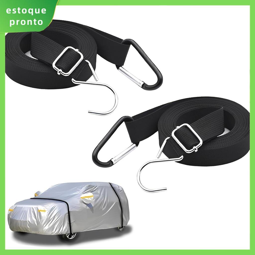 2 Pçs Capa De Carro Alça À Prova De Vento Náil