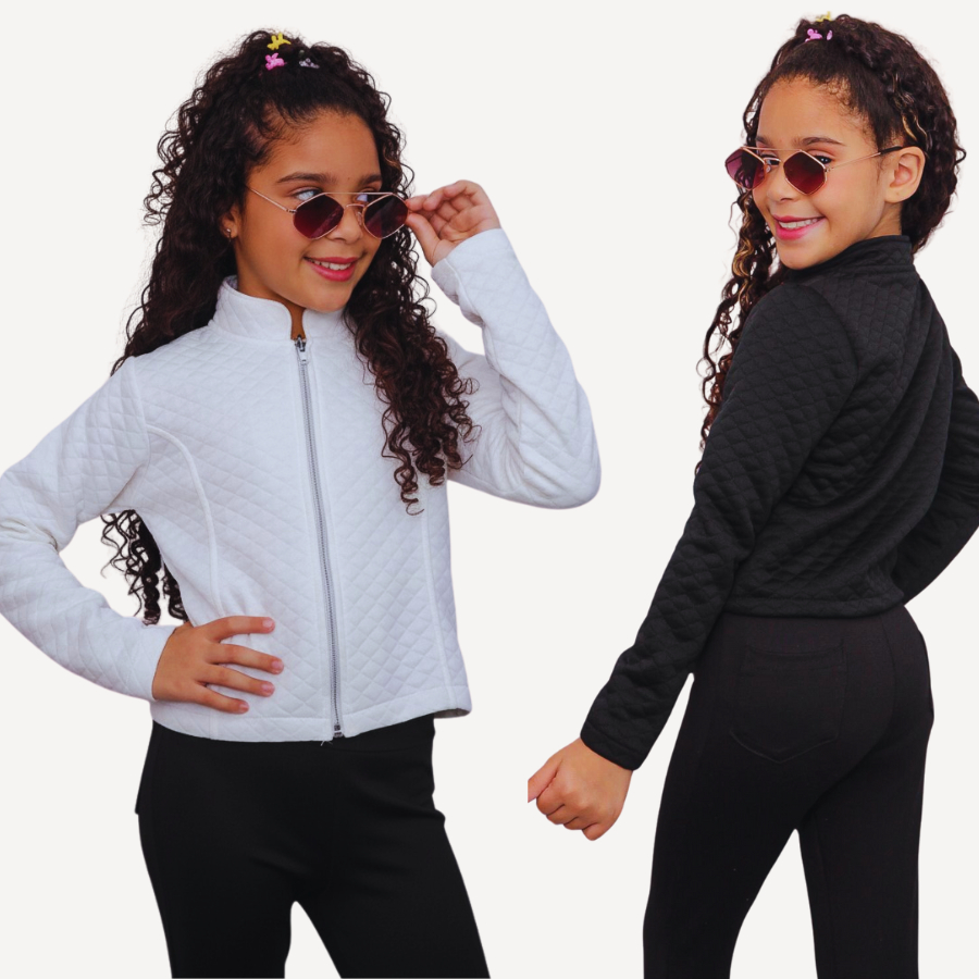 Casaco Jaqueta Bomber Infantil Juvenil Meninas Tec