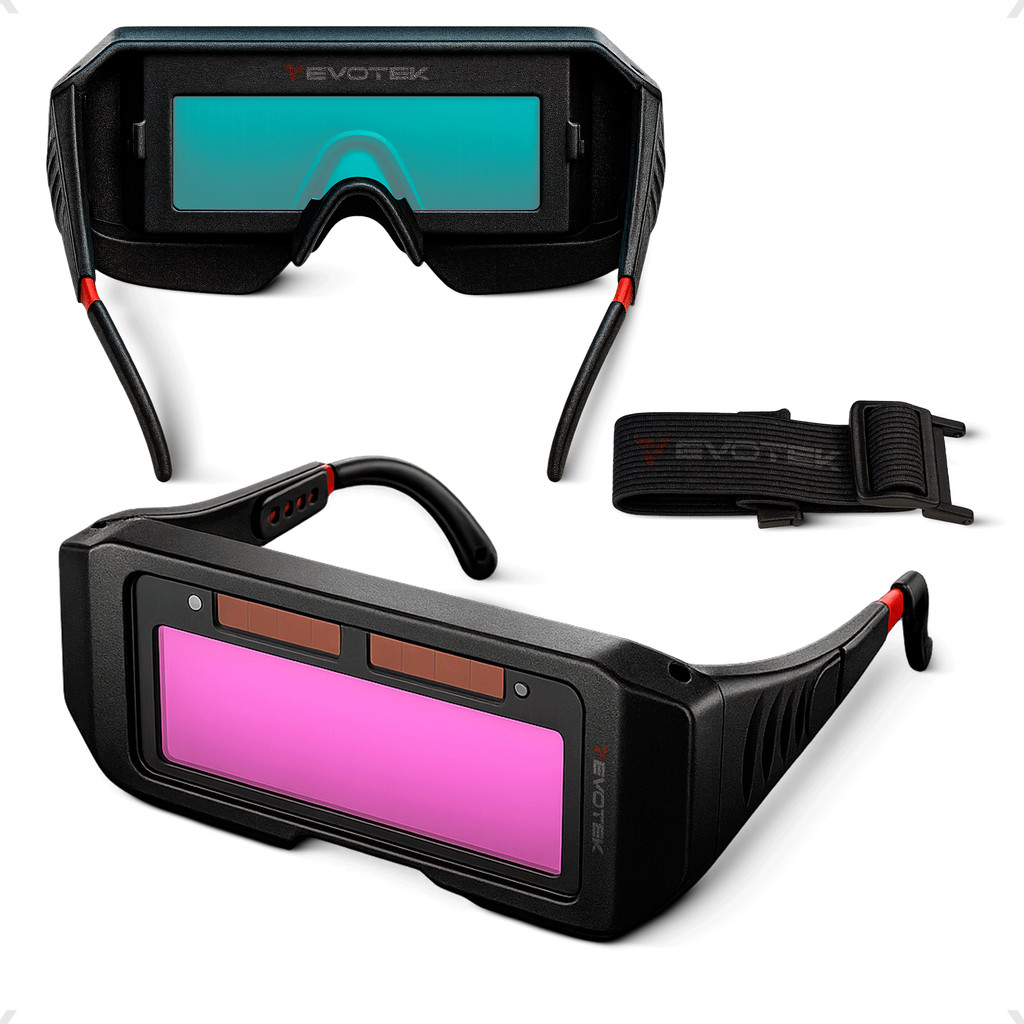 Óculos De Solda Automático Escurecimento Solar P