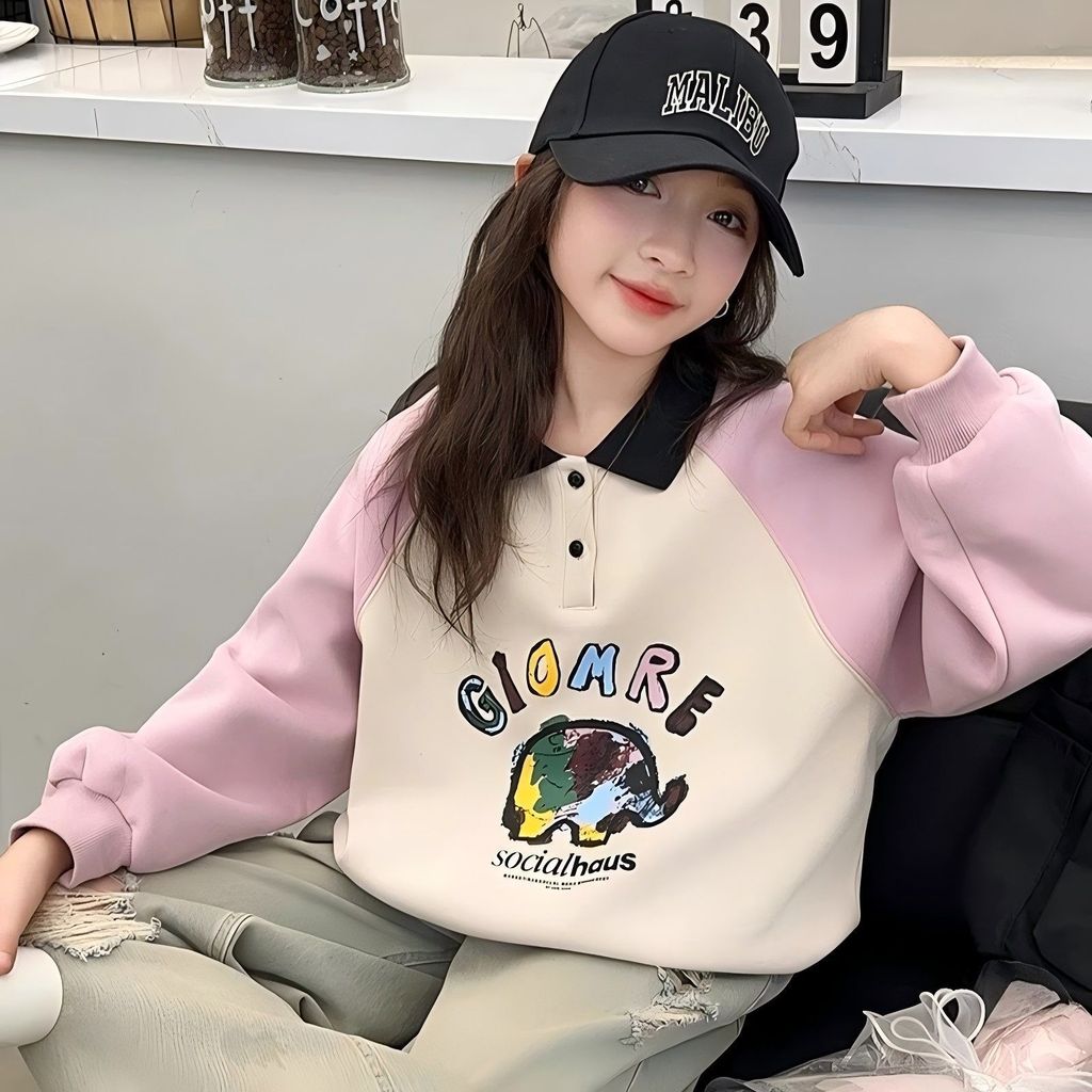 Coreia Coreia 2026 Meninas Forro de Lã Moletom En