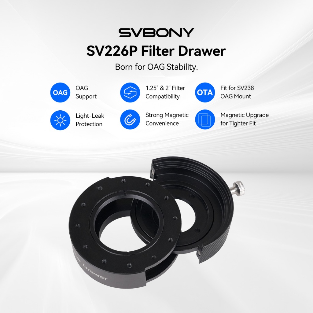 Gaveta De Filtro SVBONY SV226P 1.25  E 2  Montado 