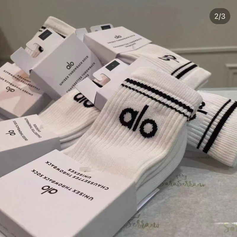 Meias Alo Yoga, meias esportivas longas femininas 