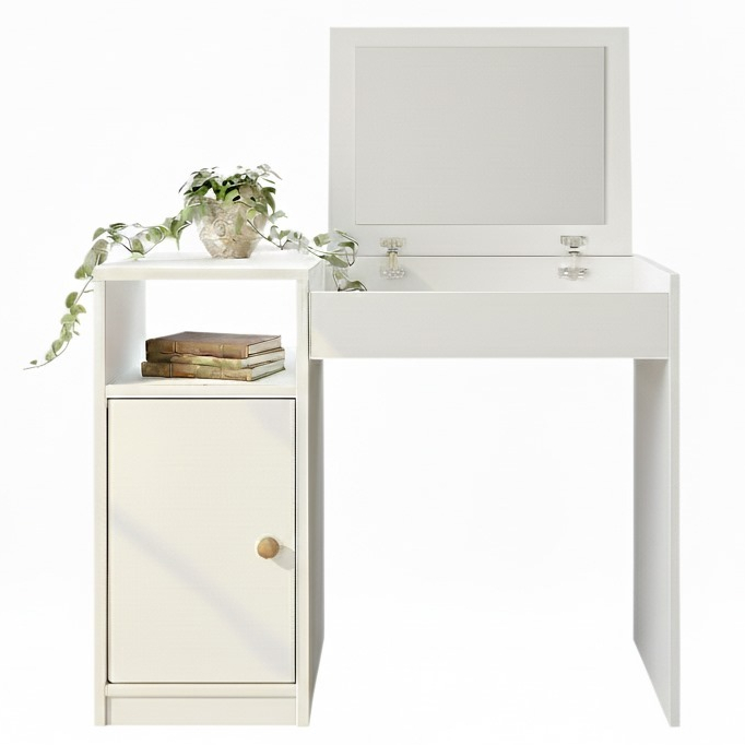 Penteadeira Compacta com Espelho Interno Dulce 