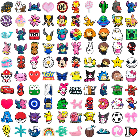 1 Pçs Dos Desenhos Animados Sapatos Híbridos Enc