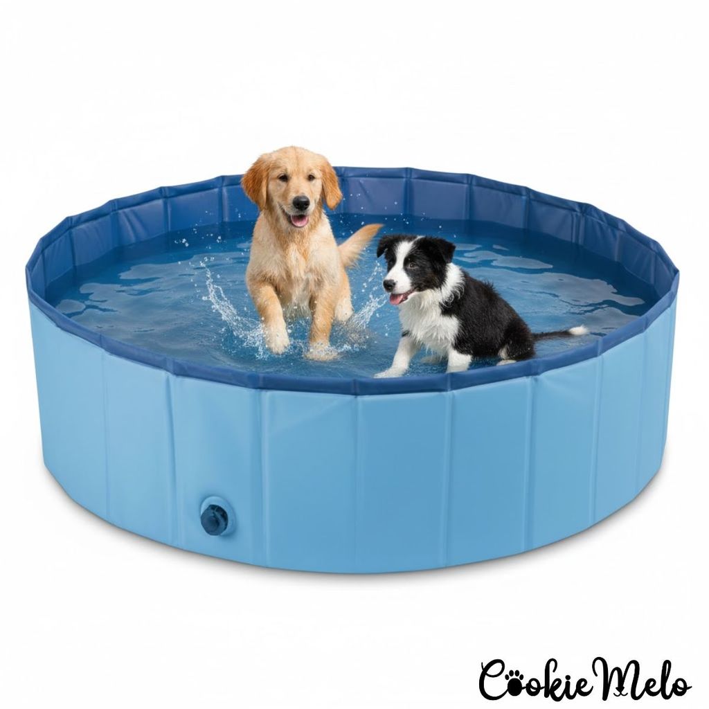 Piscina Banheira Portátil Dobrável para Cães 34