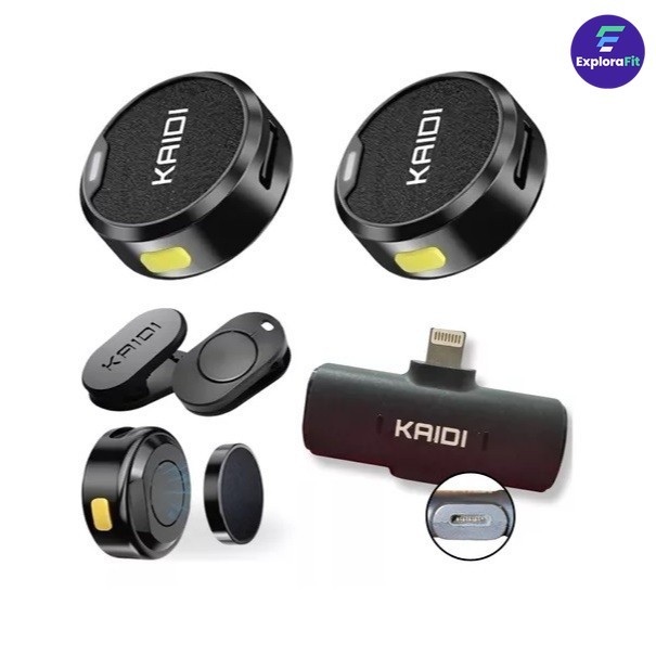 Microfones De Lapela Duplos Sem Fio-Compatíveis C