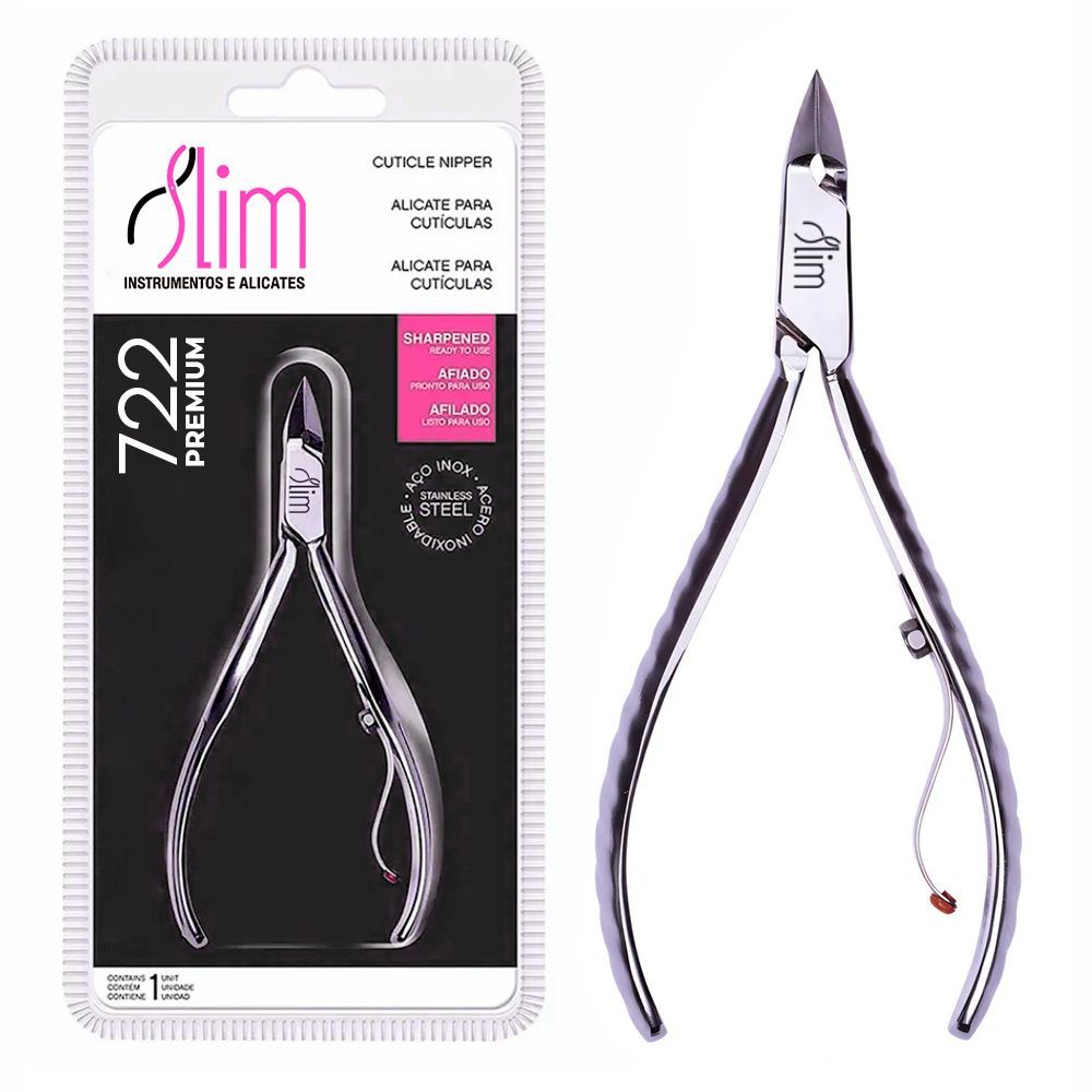 Alicate De Cuticula Slim Profissional Aço Inox Af
