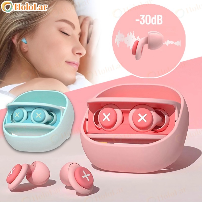 Tampões Auriculares De Silicone Isolamento Acúst