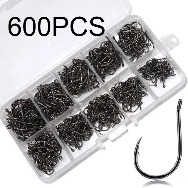 Kit Pesca: 600 Anzóis Chinu nos Tamanhos 3 ao 12 