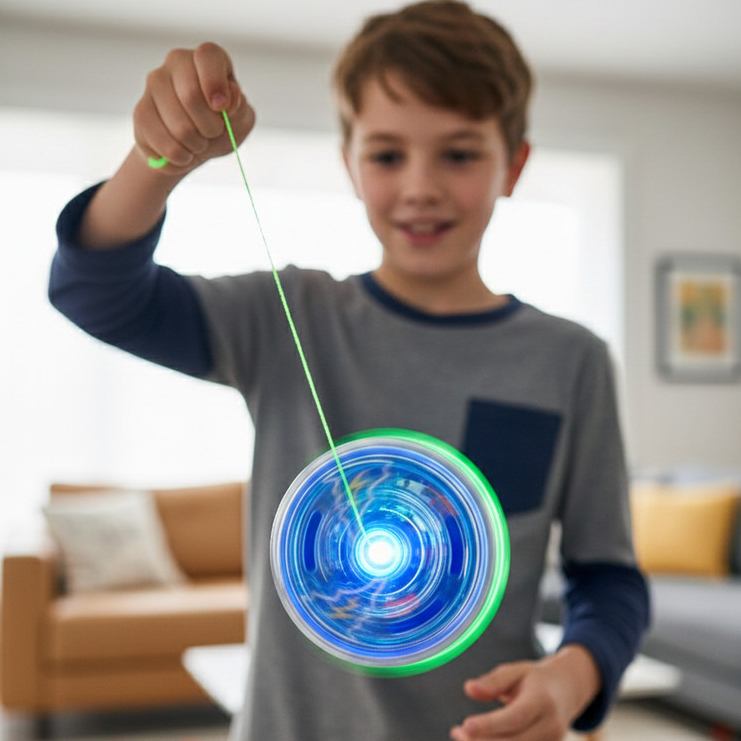 Ioiô Infantil com Luz LED Colorido – Yoyo s