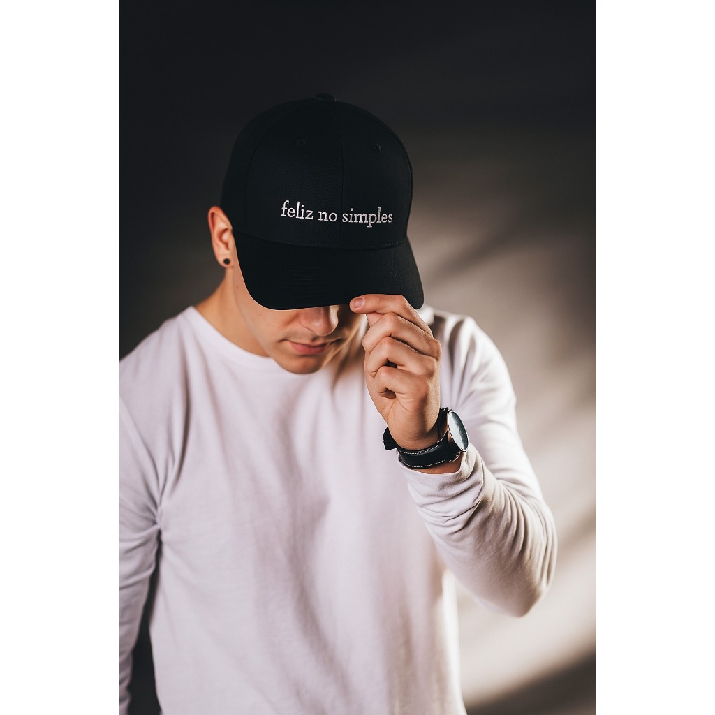 Boné Feliz no Simples Masculino e Feminino Verão