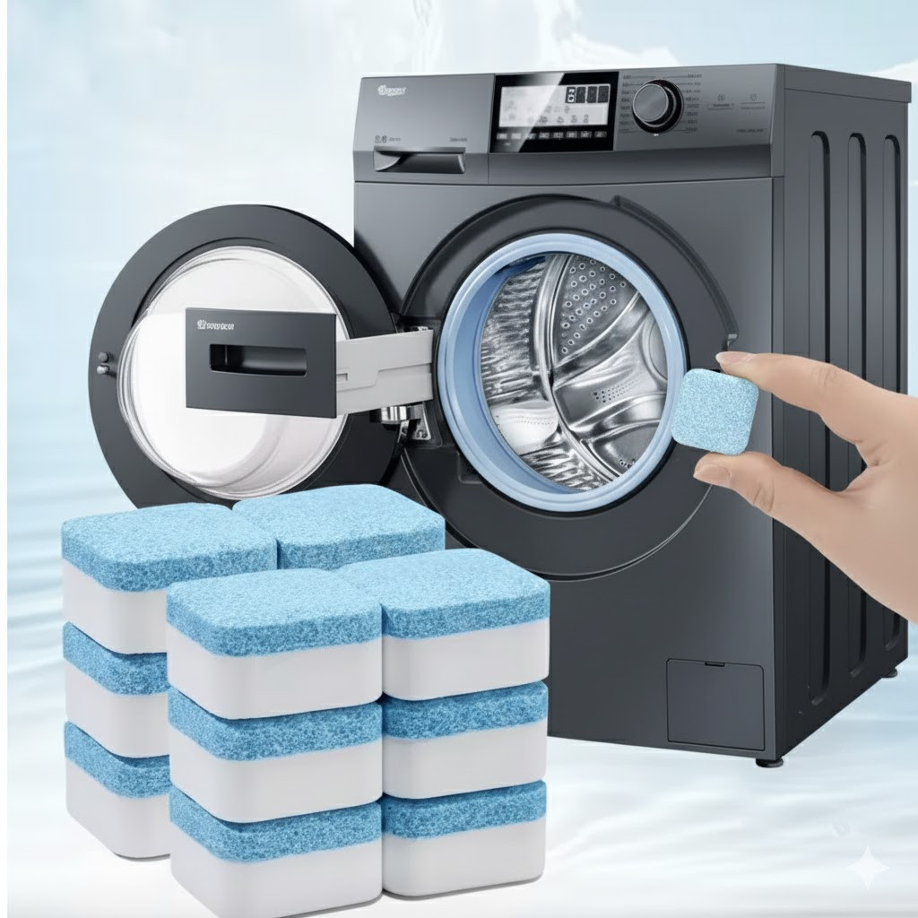 Kit 12 Limpadores Pastilha de Sabão para Máquina