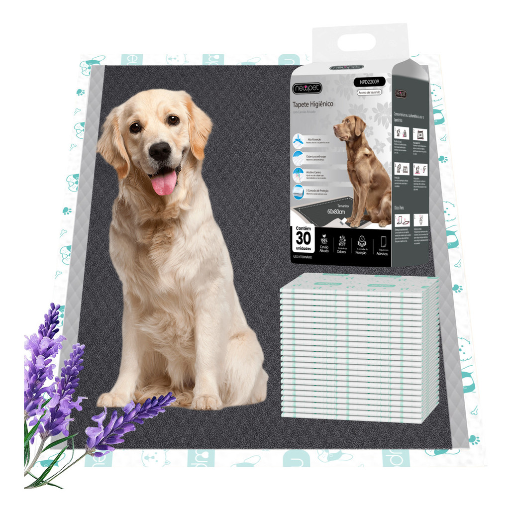 Newpet Tapete Higienico Para Caes Carvao Ativado 8