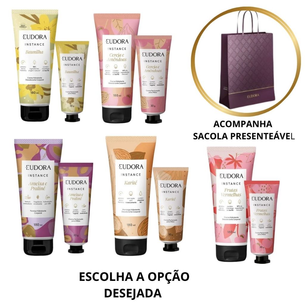 Kit Presenteável Eudora Instance Lembrancinha Hid