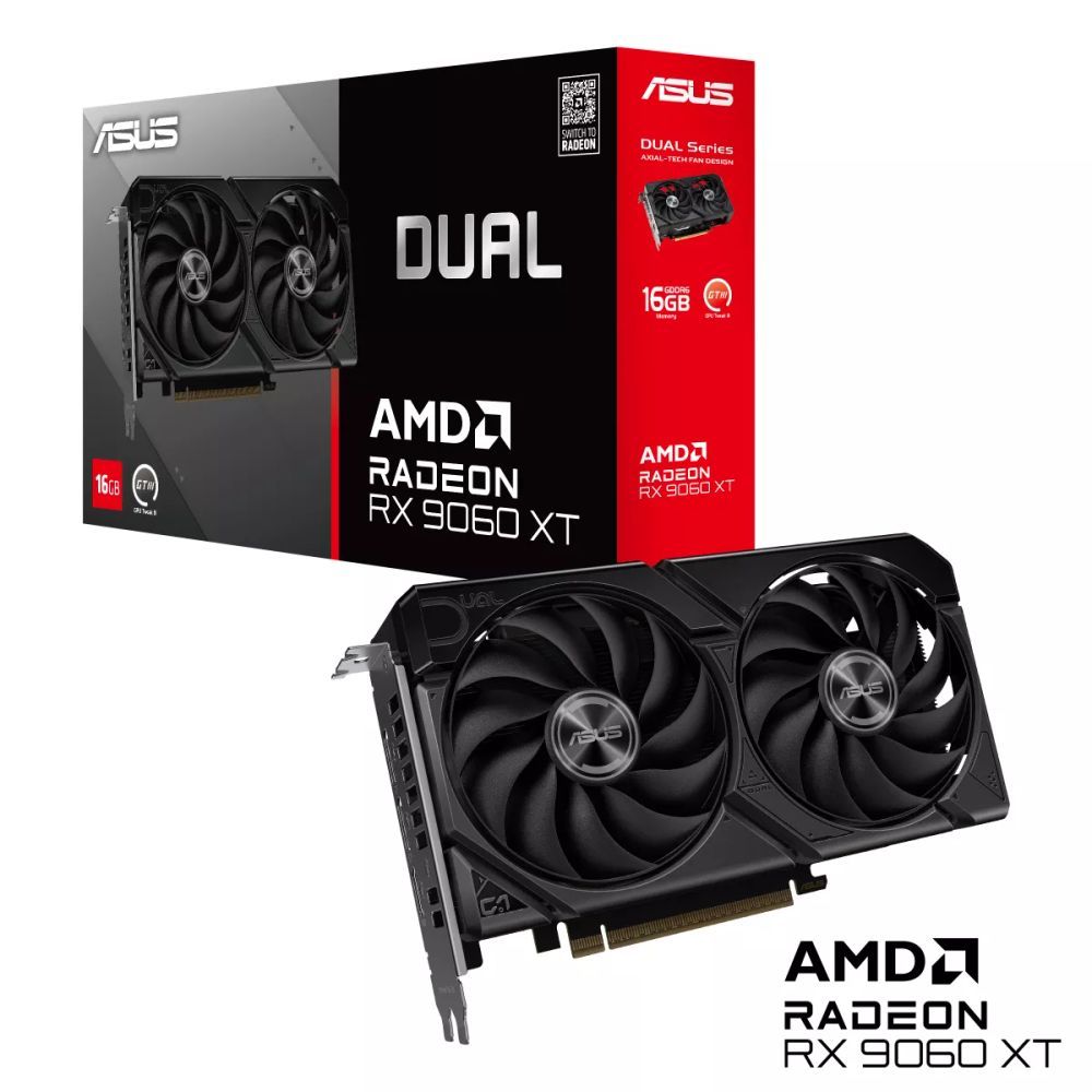 Placa de vídeo AMD Radeon ASUS RX9060XT Dual Seri