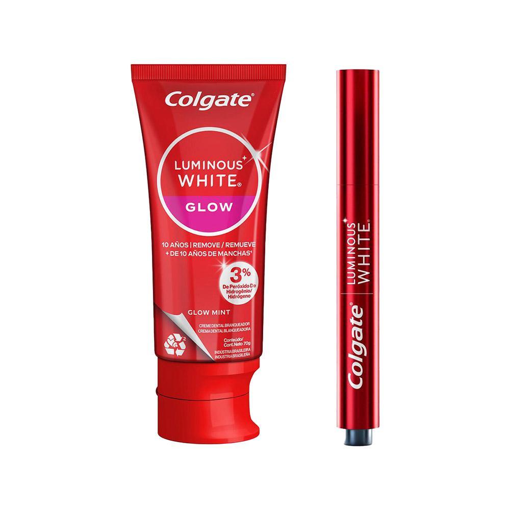 Kit Colgate  Luminous White Caneta Clareadora Dent